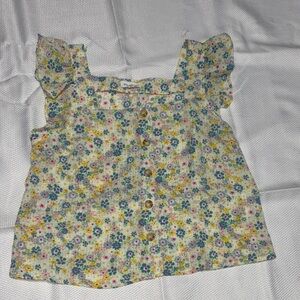 Blu Pepper Multicolor Floral Ruffle Blouse